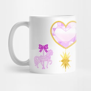 Crystal heart carousel Mug